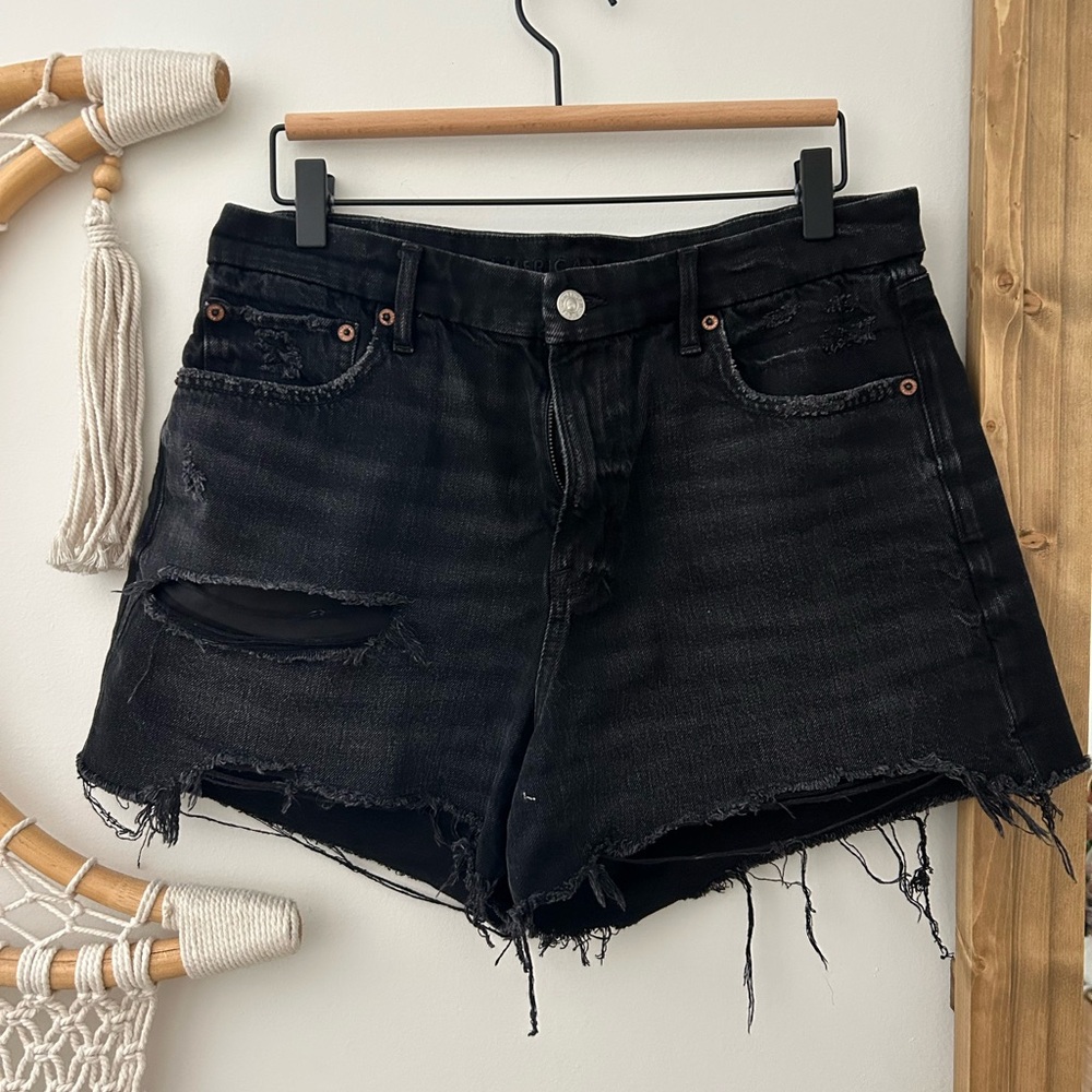 American Eagle Outfitters Black Jean Shorts